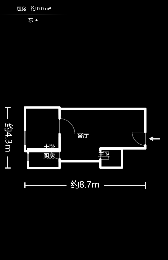 湖湾世景  1室1厅1卫   40.00万户型图