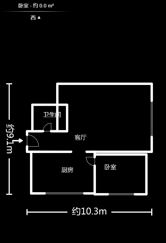 他城（天鸿时代公寓）  3室1厅1卫   62.00万户型图
