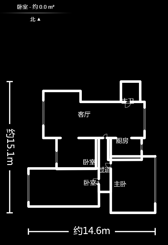 阳光紫薇园  4室2厅1卫    136.0万户型图