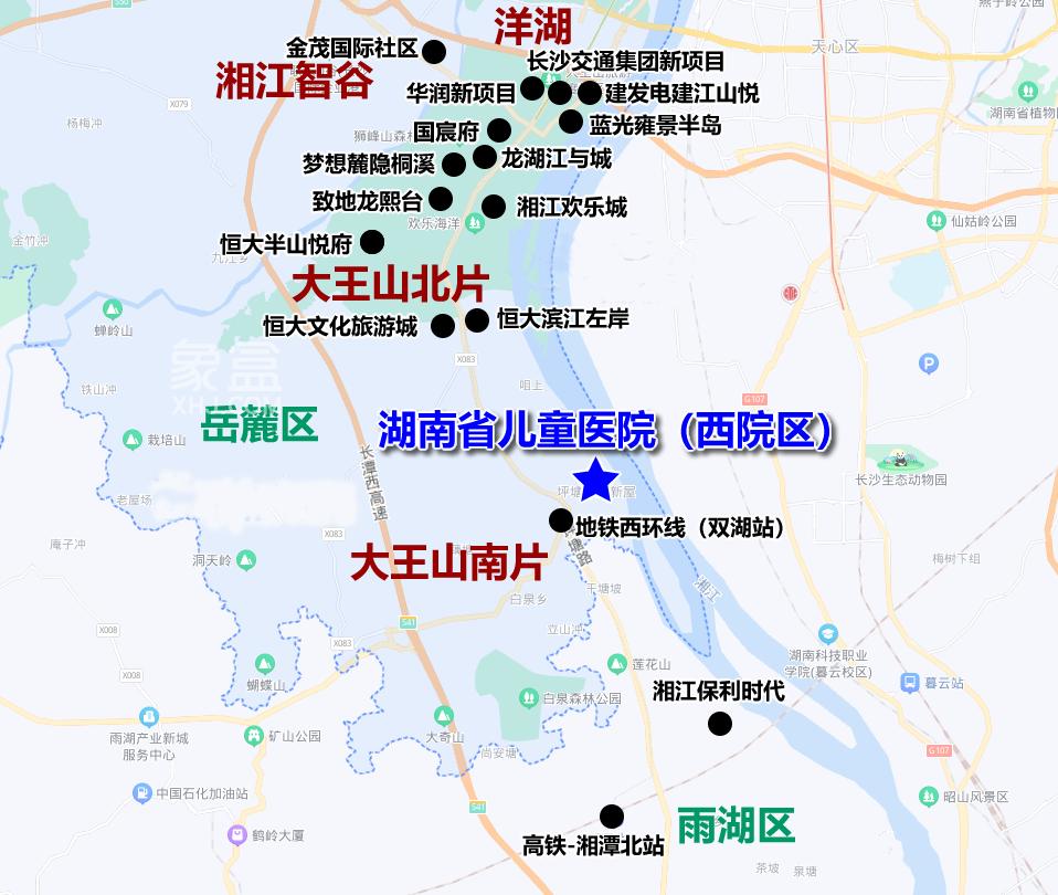 大王山南迎首座三甲医院!湖南省儿童医院(西院区)落地湘江科学城!