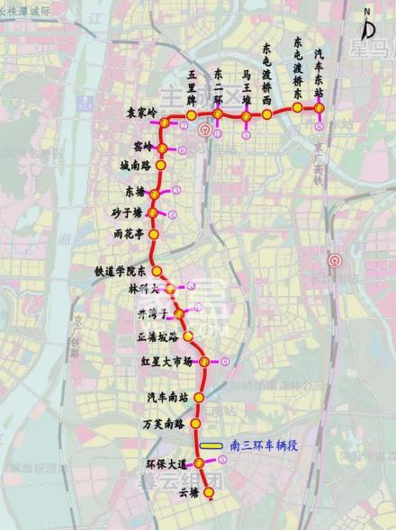 最新曝光！長沙地鐵7號線北延改走東四路？