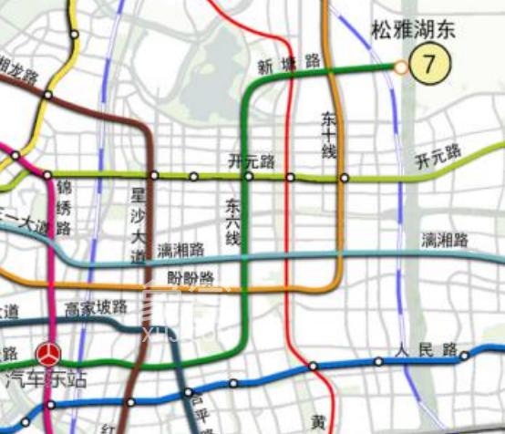 最新曝光！長沙地鐵7號線北延改走東四路？