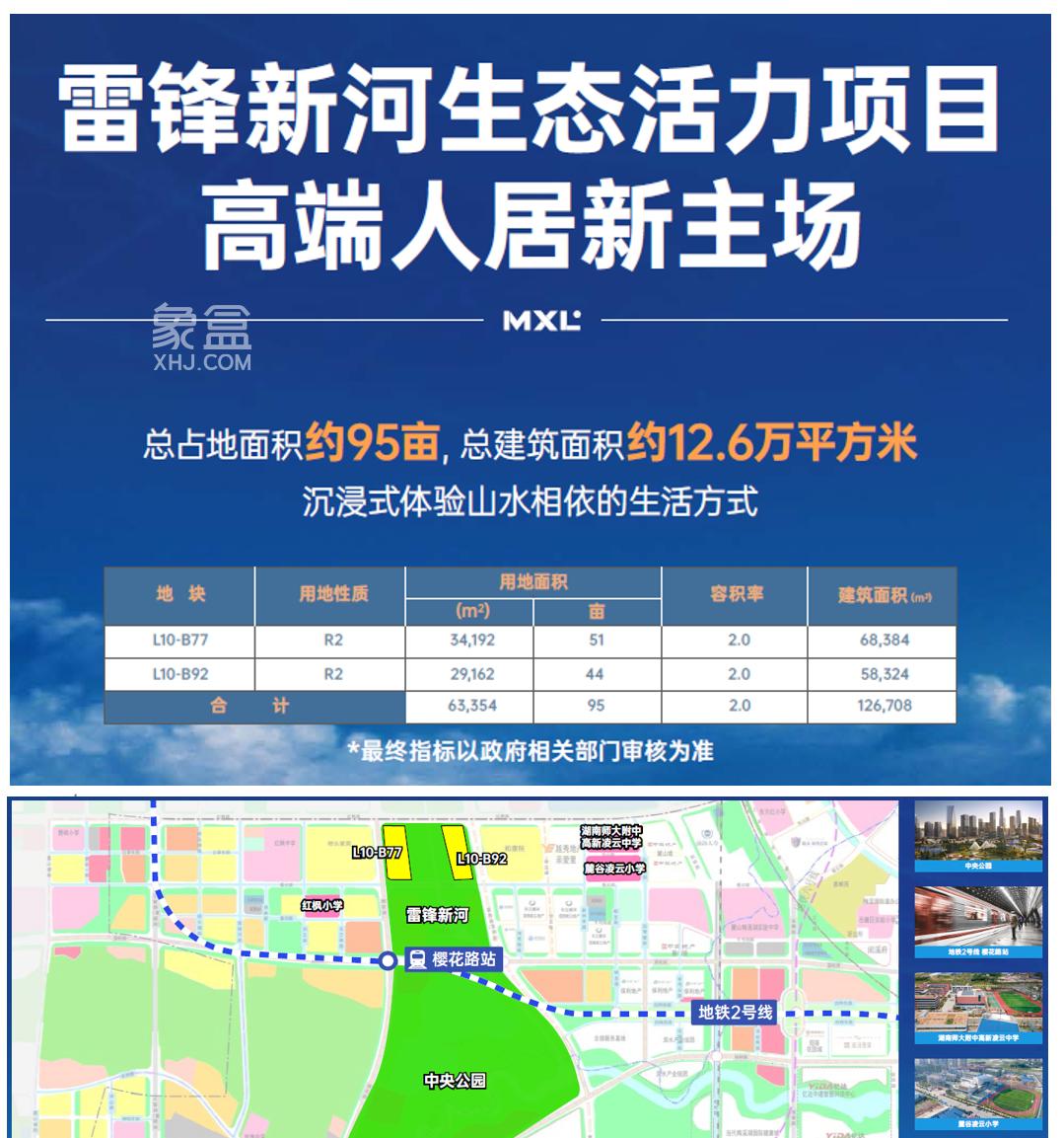 土拍新动向——湘江集团大王山、梅溪湖片区优质土地推介！