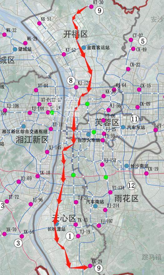 關注長沙最新地鐵規劃圖公佈813號線走向曝光