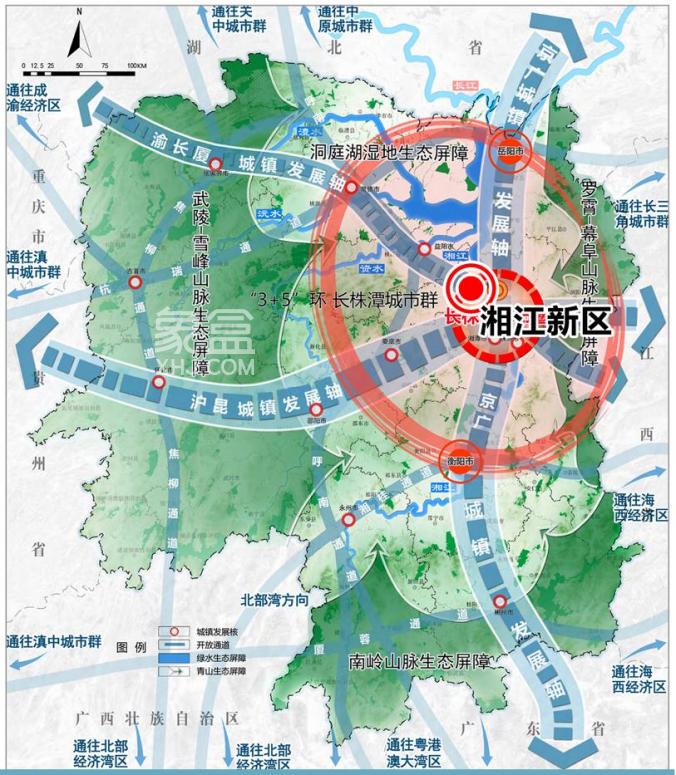 湖南湘江新区规划公示梅溪湖主中心