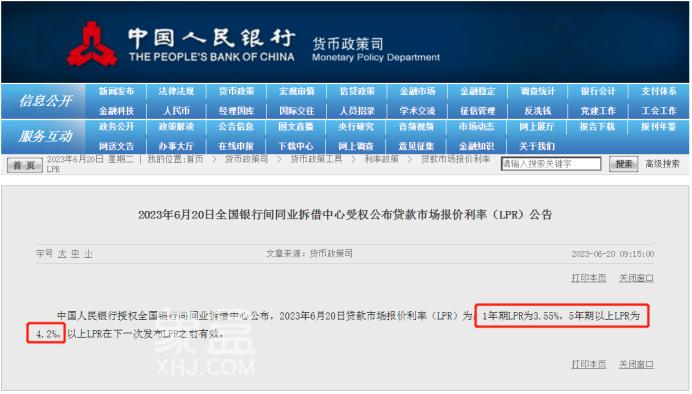 央行官宣！LPR下降10個(gè)基點(diǎn)，房貸利率最低可至4.0%！