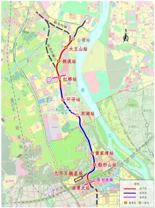 直達湘潭長沙地鐵3號線南延今日開通全程只要9塊錢