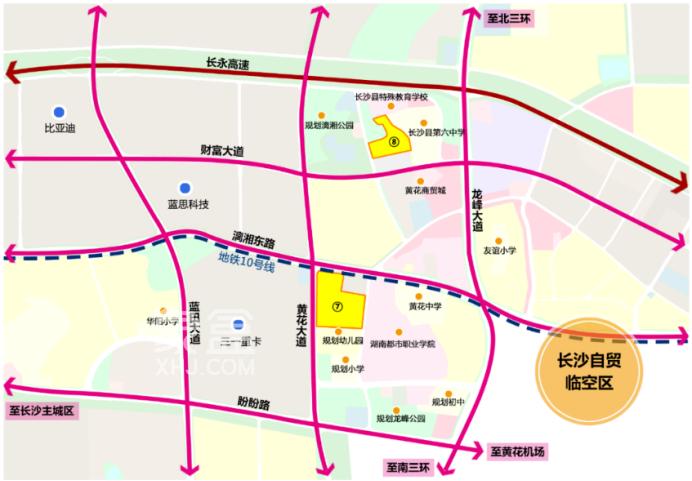 2023年長沙經(jīng)開區(qū)擬出讓8宗地塊！包括星沙商務(wù)中心和黃花片區(qū)！