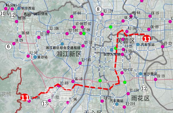 重磅！长沙地铁8-13号线规划图曝光！