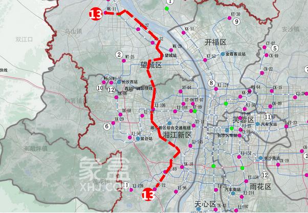 重磅！长沙地铁8-13号线规划图曝光！