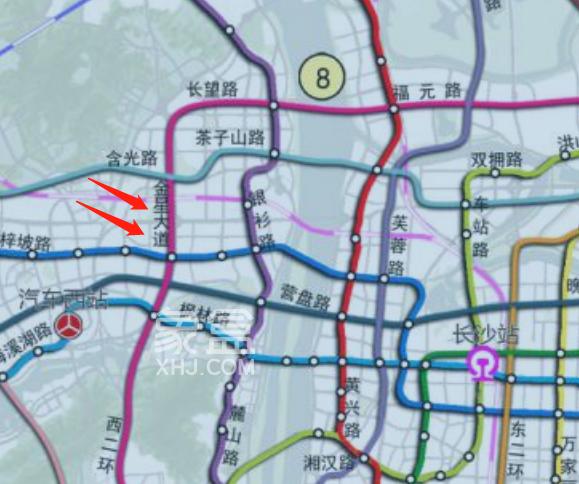 長沙地鐵8號(hào)線不走金星路，改走西二環(huán)了嗎？