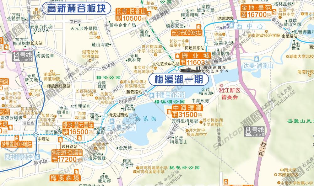 “梅溪湖一期”居然還有“地”？挨著振業(yè)城！