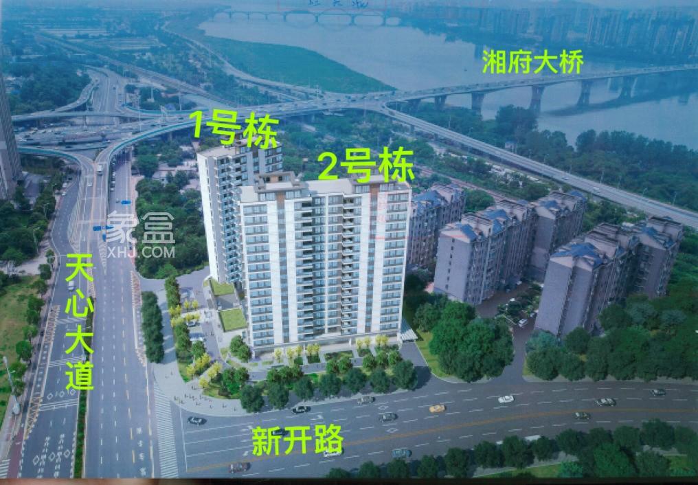 长交雅筑建面119-141㎡纯板低密小高层，天心滨江黑石铺纯新盘！