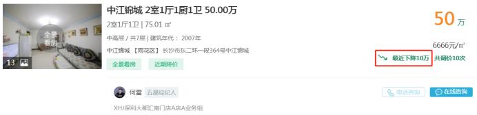 9月12日长沙二手房急售：万家丽北复式三房均价仅5字头！