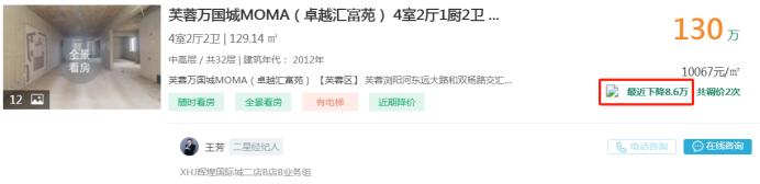 9月20日长沙二手房急售：长房西郡精装四房直降8.8万！