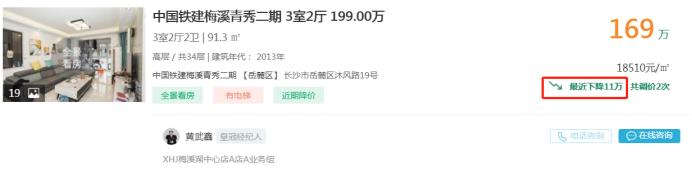 10月25日長沙二手房急售：南城四房均價僅5字頭！