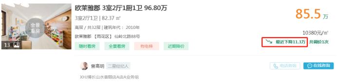 10月26日長(zhǎng)沙二手房急售：省府精裝四房降價(jià)，配套天心區(qū)實(shí)驗(yàn)小學(xué)！