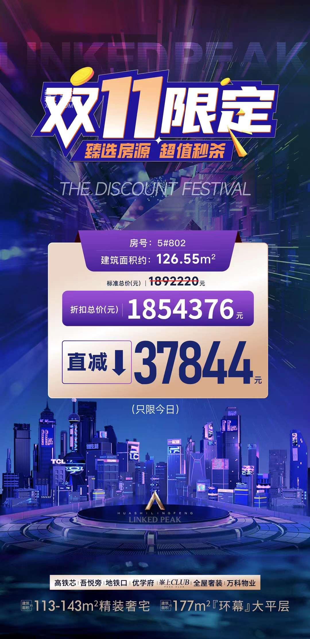 2023年双11长沙新房特惠：特价房、秒杀房、一口价等房源，全长沙钜惠中！