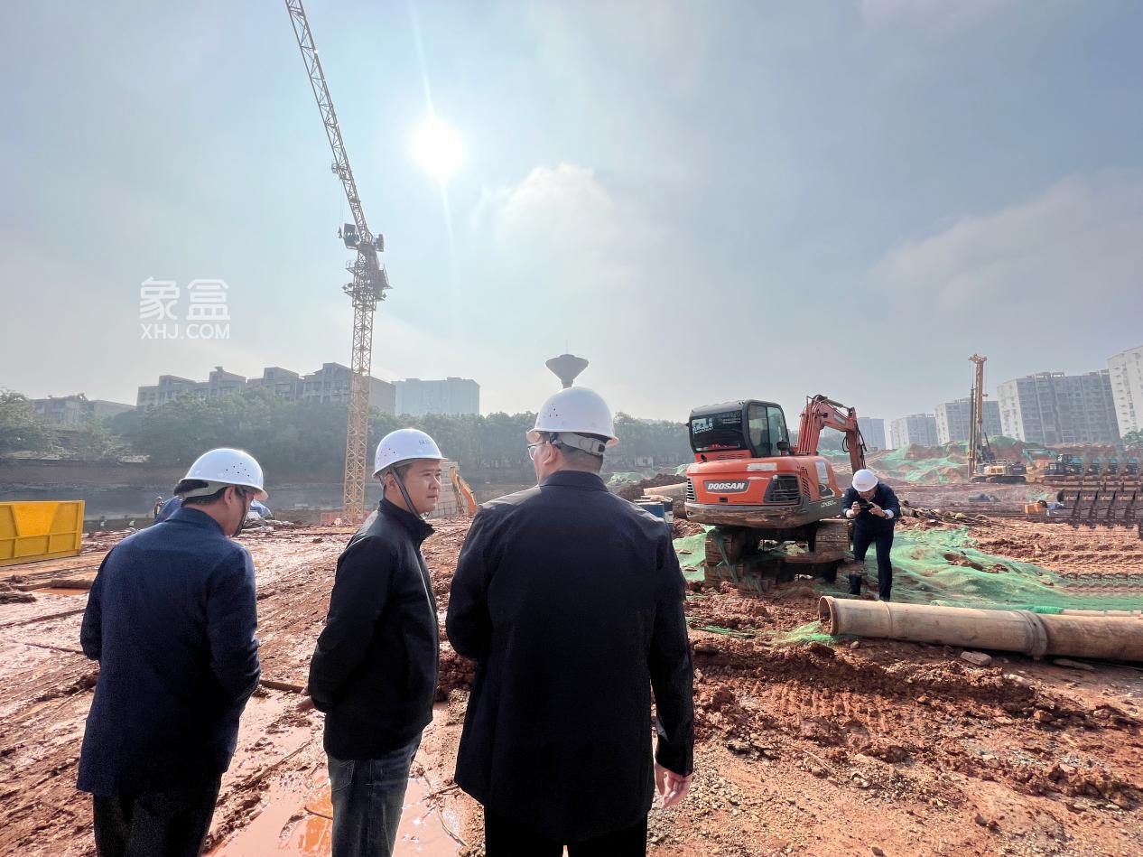 11月14日湖南省财信彭熙一行莅临绿城桂语云著调研，红星建面115-143㎡装修房热销中！