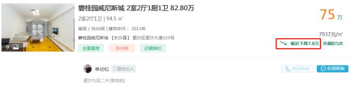 【置業(yè)狂歡節(jié)】11月24日長(zhǎng)沙二手房急售：岳麓區(qū)小戶型兩房直降18萬(wàn)！