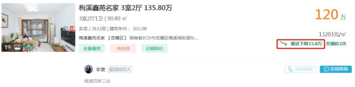 【置業(yè)狂歡節(jié)】11月24日長(zhǎng)沙二手房急售：岳麓區(qū)小戶型兩房直降18萬(wàn)！