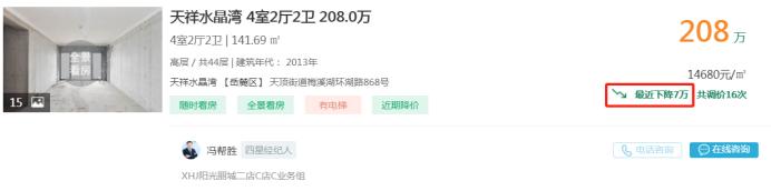 12月26日長沙二手房降價急售：梅溪湖地鐵口毛坯四房均價1.4萬+！