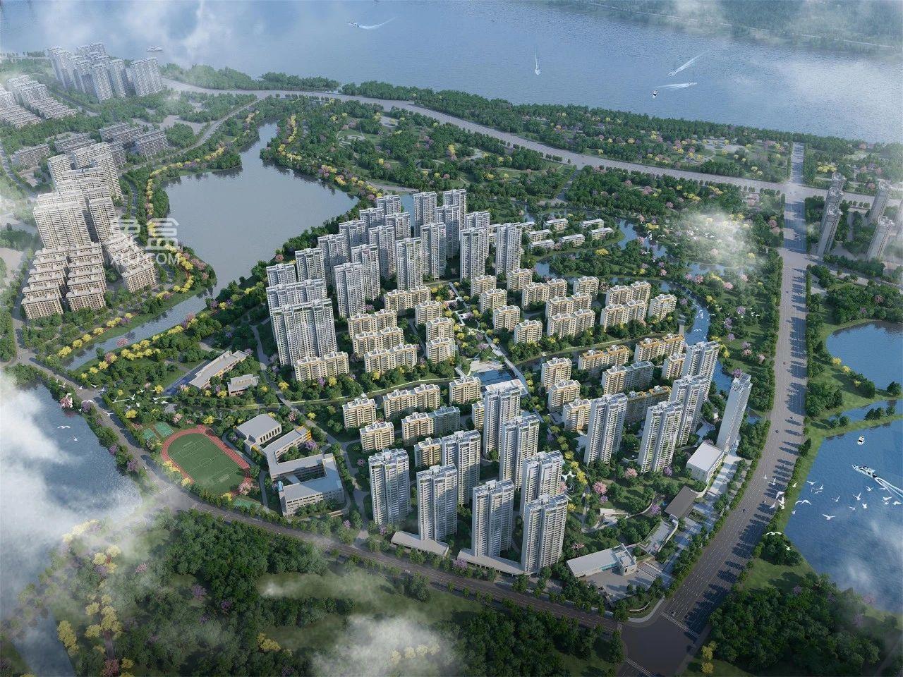 建发欣望府72万㎡恢弘大城，长郡斑马湖旁建面110-165㎡即将首开！