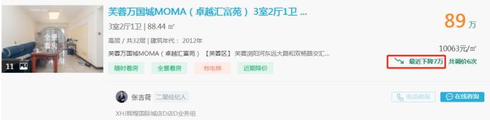 1月16日長(zhǎng)沙二手房急售：萬家麗北地鐵口小三房直降5萬！