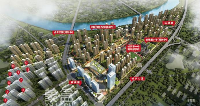 盘点长沙规模最大的10个小区！百万方建面，成熟配套！