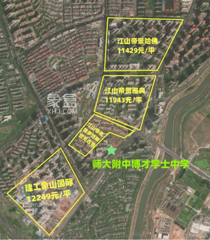 长沙热门初中学区房价地图！长郡双语，青一，附中梅溪湖、学士等