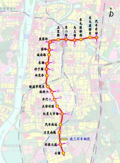 长沙地铁7号线最新动态：最复杂的车站-红星大市场站已封顶！