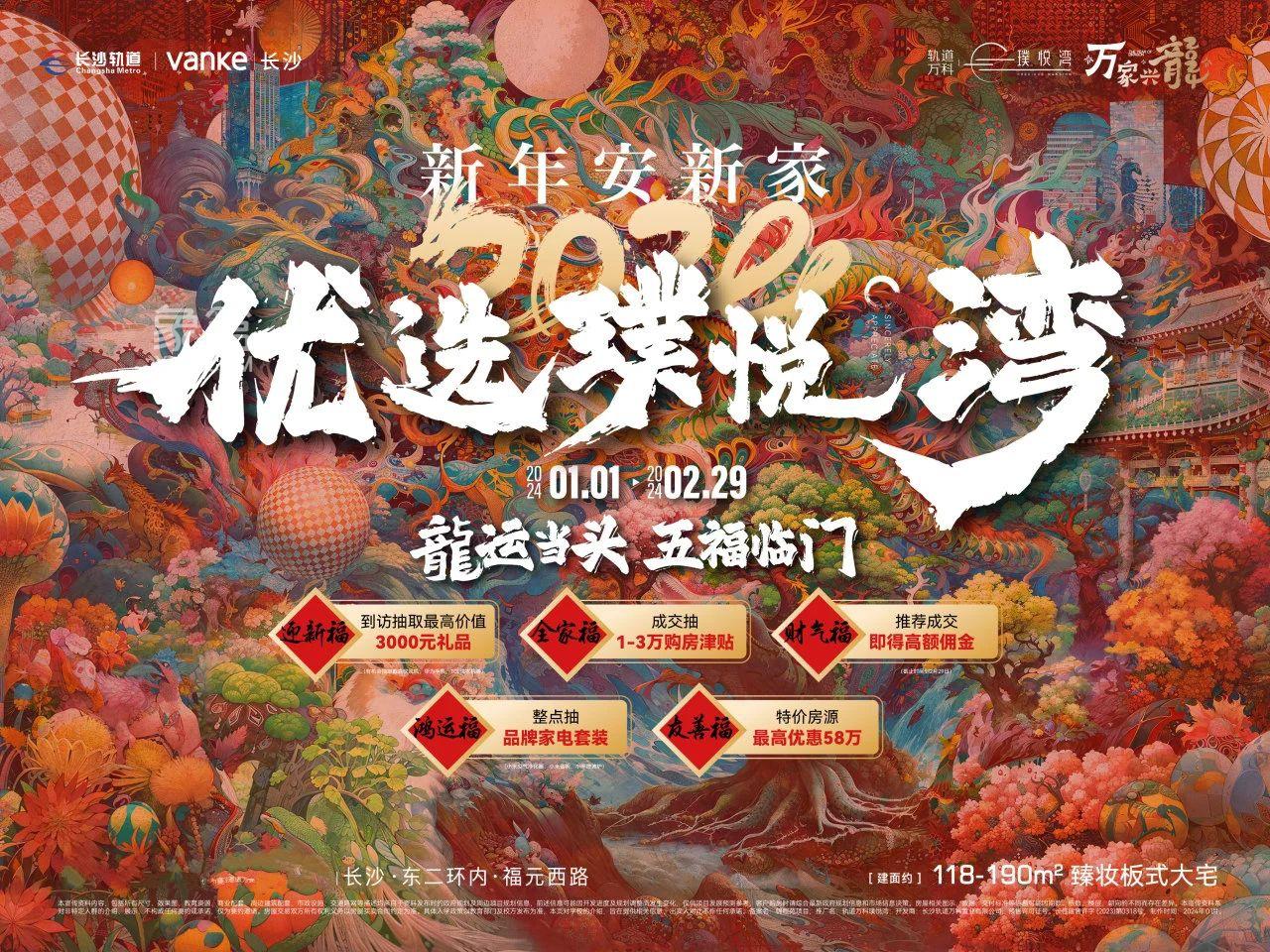 【返乡置业】轨道万科璞悦湾5重钜惠，建面118-190㎡最高优惠58万！