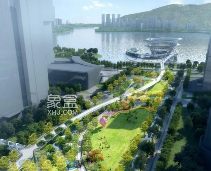 梅溪湖中軸線最新進展：人行景觀橋與城市島聯(lián)通！