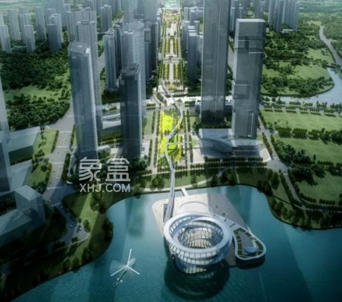 梅溪湖中軸線最新進展：人行景觀橋與城市島聯(lián)通！