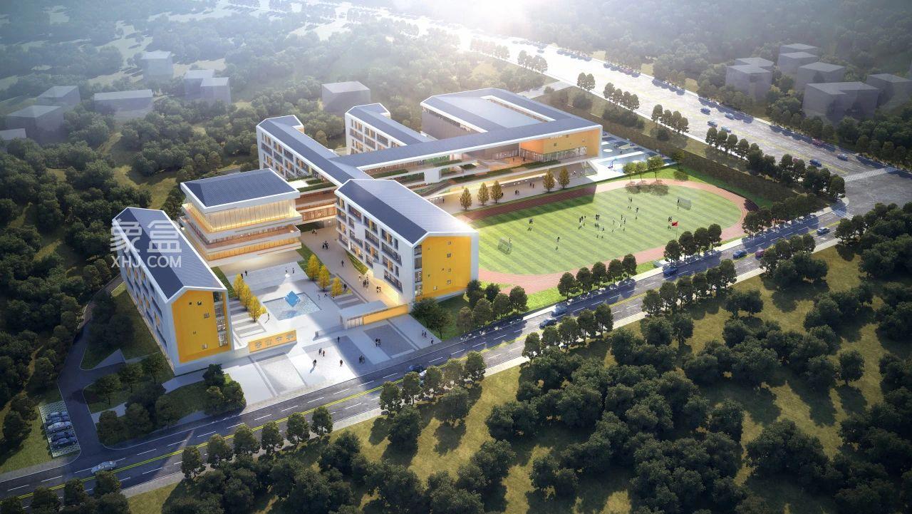 湖南师大附中星城实验谷山学校，位于月亮岛，2024年秋开学！