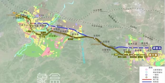 长宁快线新版线路示意图公布：走金洲大道，对接6号线-长丰站！