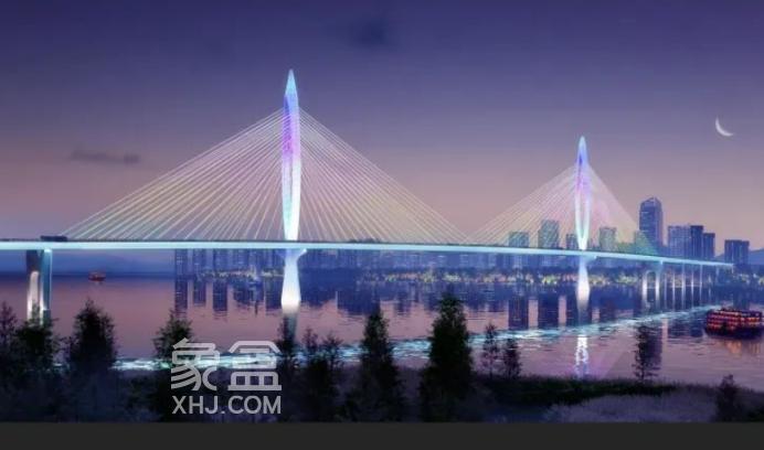 长沙新增一座过江大桥！清风路湘江大桥效果图曝光！预计2028年建成！