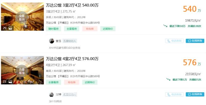 长沙总价500万以上的二手房仅1000多套，看看哪里的豪宅最多！