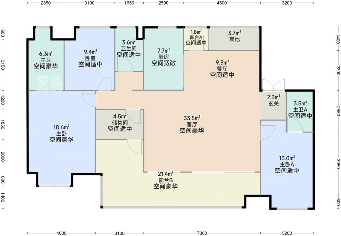 长房欣望府户型图