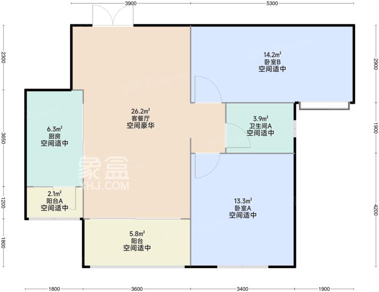 首钢贵州之光户型图