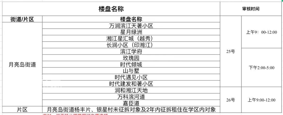 5月25-26日長郡雙語白石湖實驗中學(xué)2024年秋季新生入學(xué)資格現(xiàn)場審核通知！