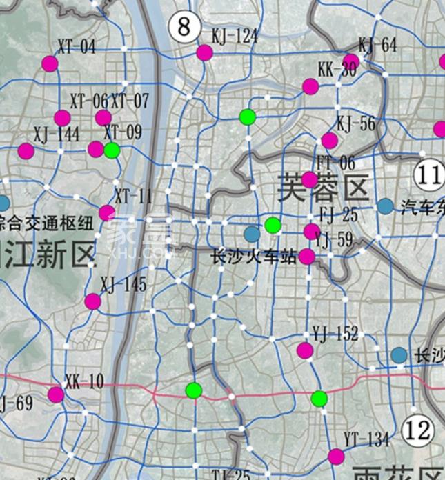 長沙地鐵9-13號線未來會形成哪些“雙地鐵口”？