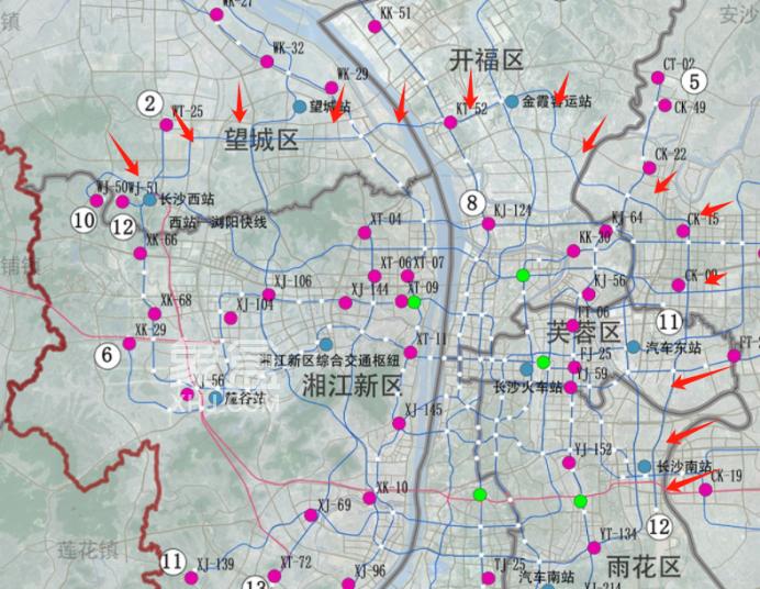 長沙地鐵9-13號線未來會形成哪些“雙地鐵口”？
