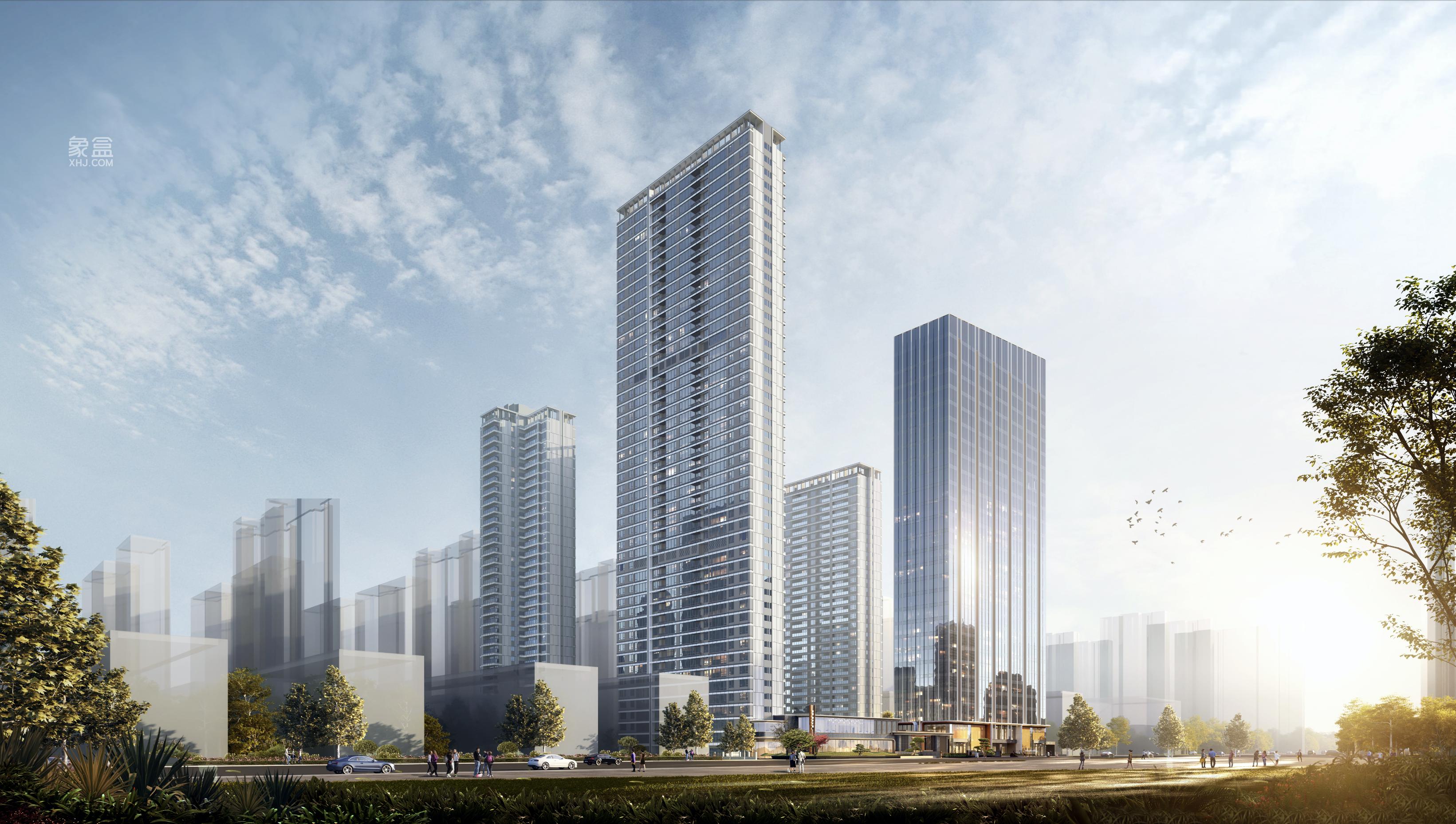 绿城柳畔听澜浏阳河畔封面作品，建面117-148㎡即将首开！
