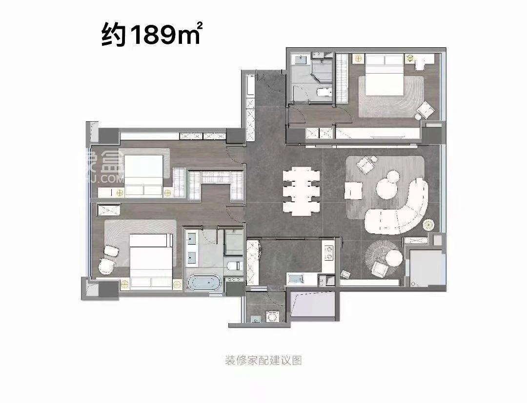 龙湖铂金中心（龙湖春江郦城）户型图
