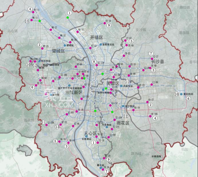 长沙机场联络线规划图图片