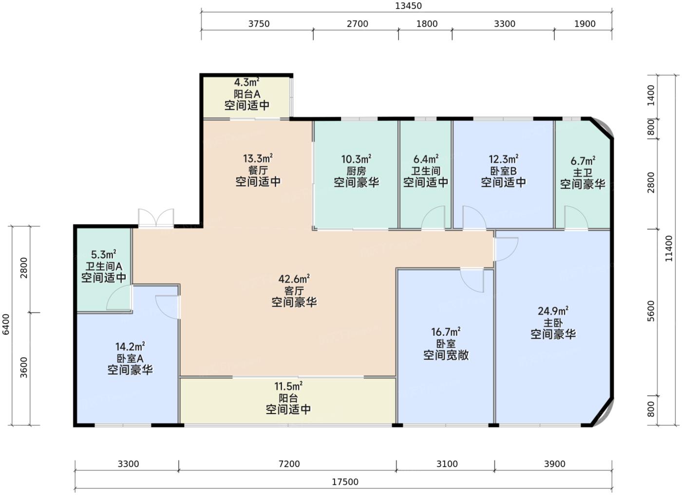 希望绿城江屿湖户型图