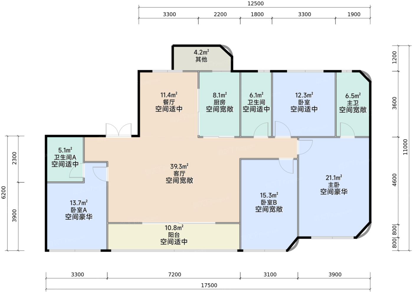 希望绿城江屿湖户型图