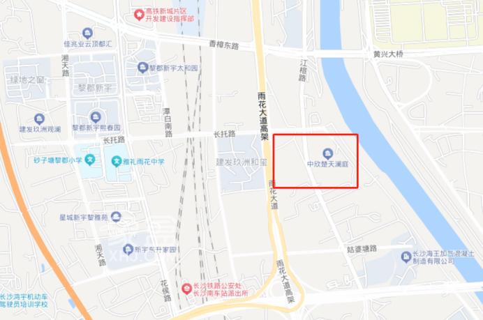 拿地擱置3年多！中欣楚天瀾庭這塊地將重新掛牌出讓，一線臨河位置！