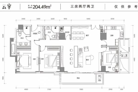 城发恒伟东风映1897户型图